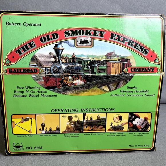 The Old Smokey Express Toy Train Locomotive Sealed Box - Picture 5 of 7